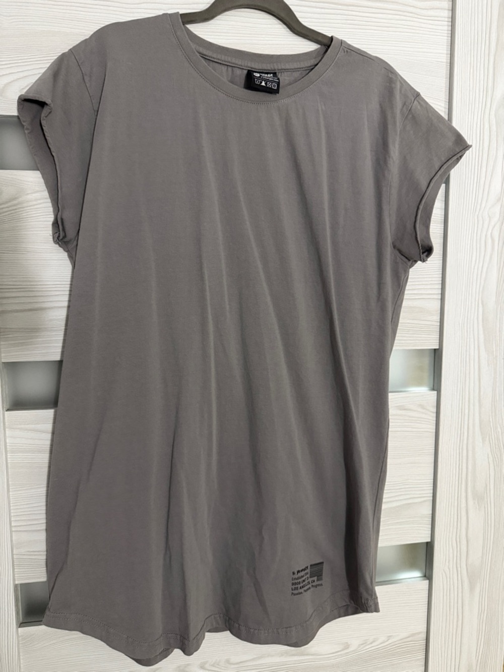 YoungLA Men's Short Sleeve Crew Tee in Gray